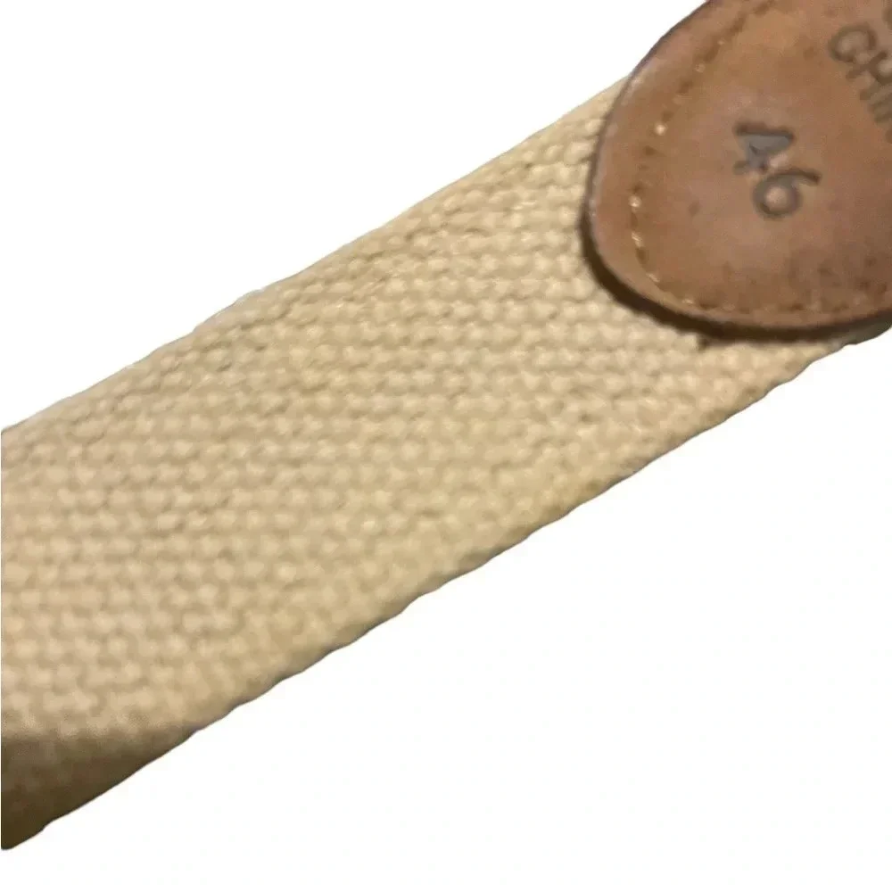 🎣 Guy Harvey Canvas & Leather Belt 🐟 Nautical Marlin Embroidered Size‎ 46 🎣